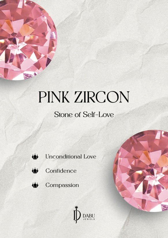 pink zircon gemstone