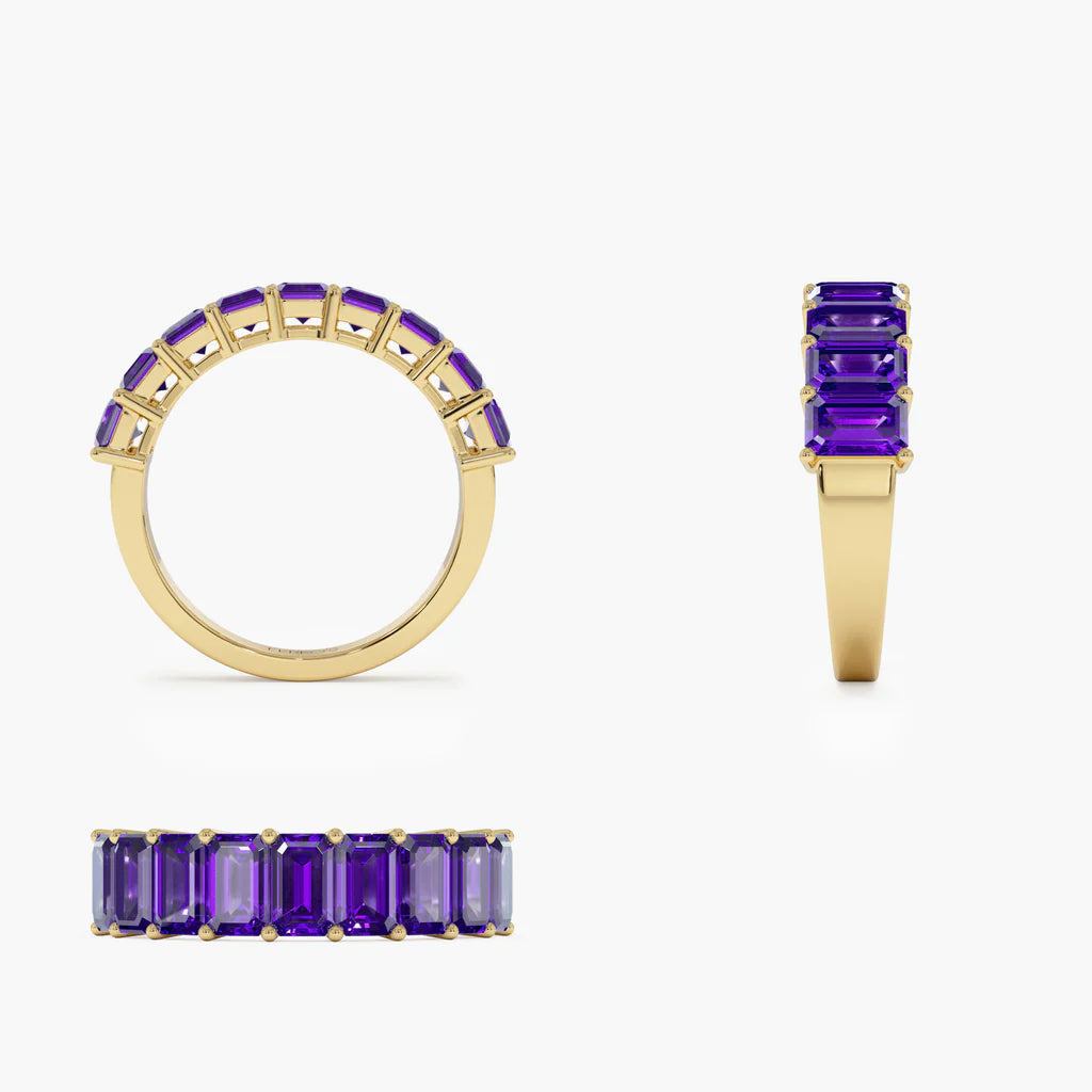 Amethyst Dream Nine-Stone Ring