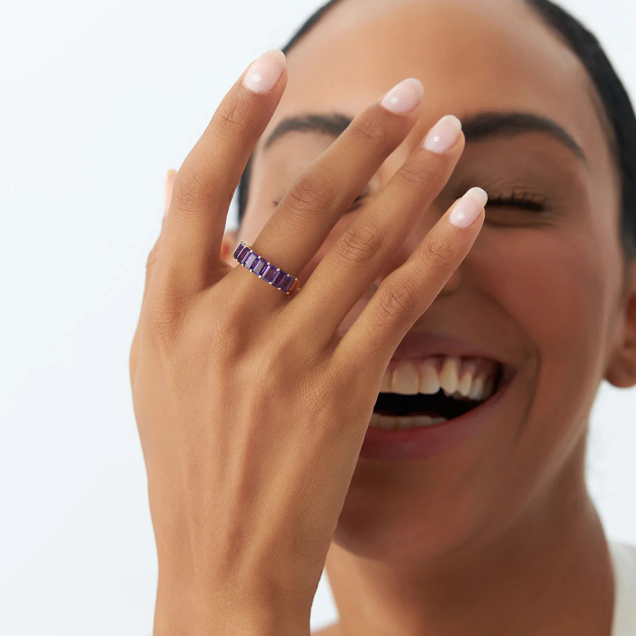 Amethyst Dream Nine-Stone Ring