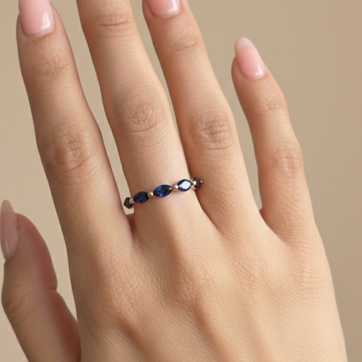 Infinity Spark Sapphire Ring