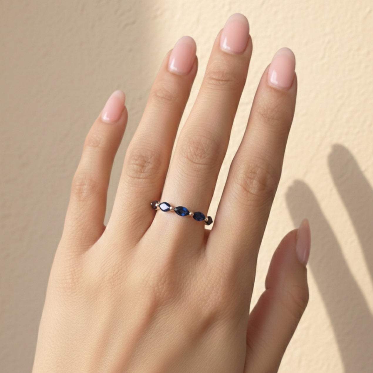 Infinity Spark Sapphire Ring