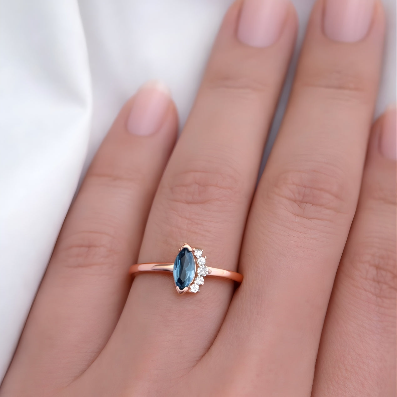 Ocean Mirage Topaz Ring
