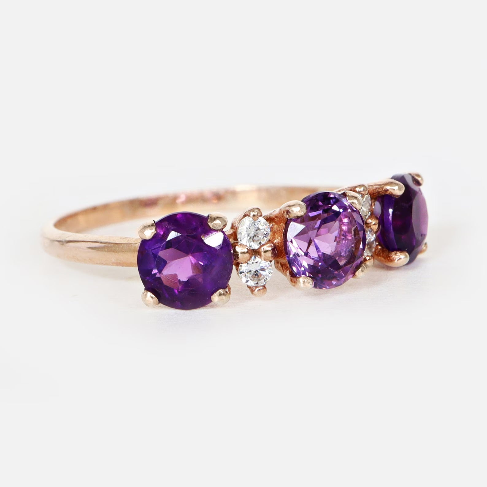 Violet Essence Round Ring