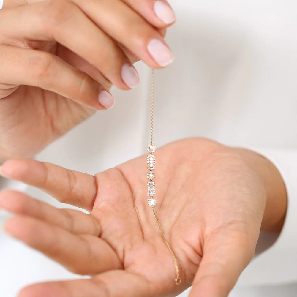 Baguette And Round Bracelet