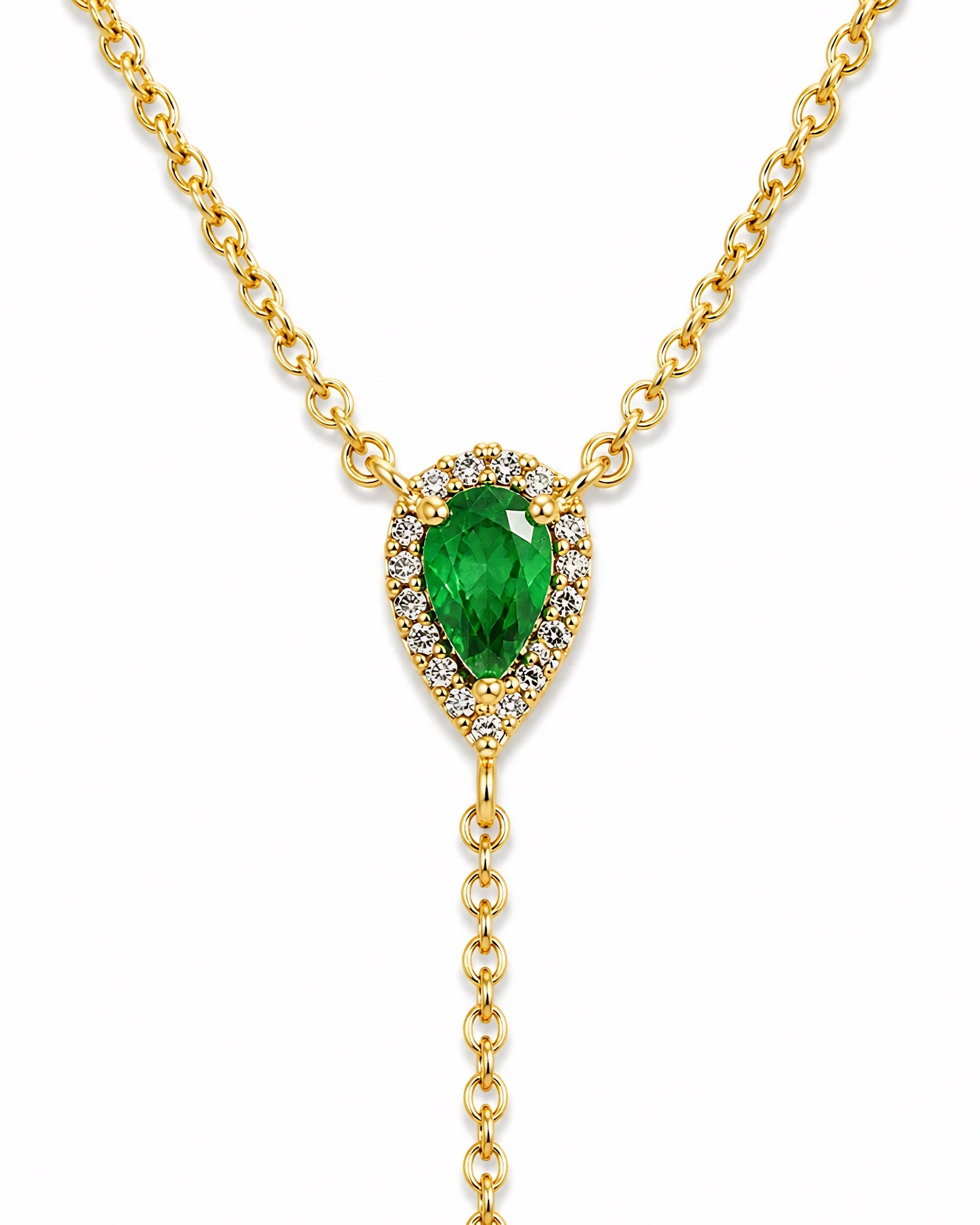 Emerald Drop Necklace