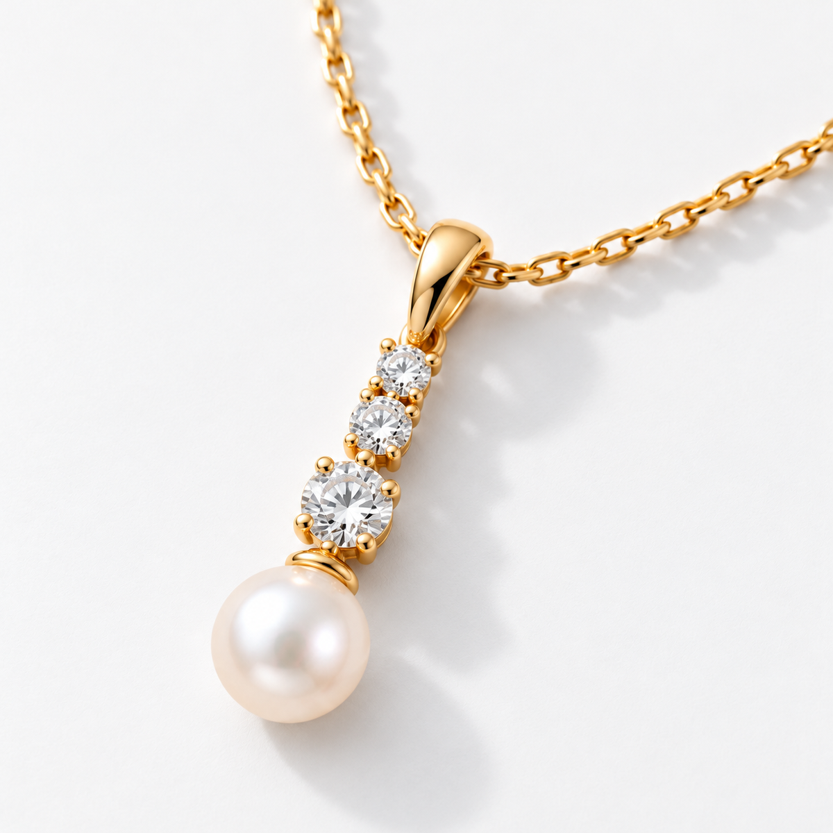 Golden Aurora Pearl Necklace