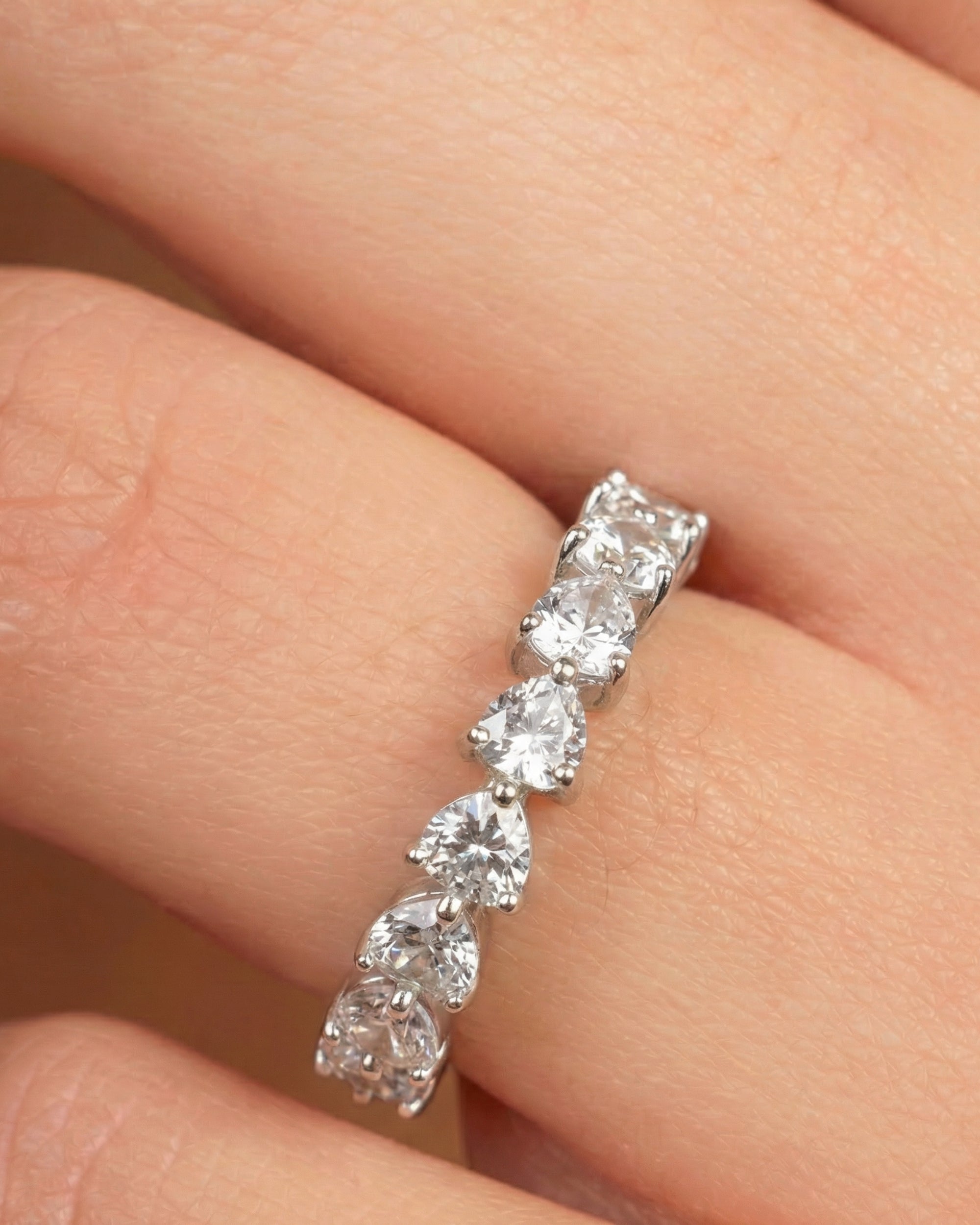 Heart Balance Zircon Ring