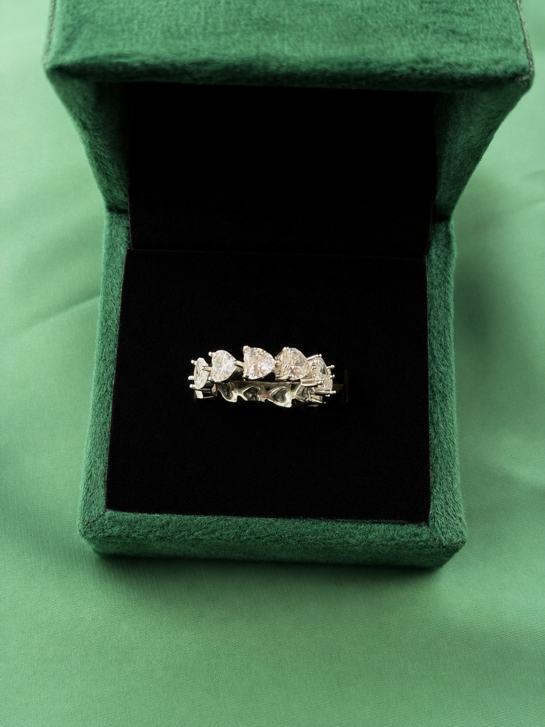Heart Balance Zircon Ring