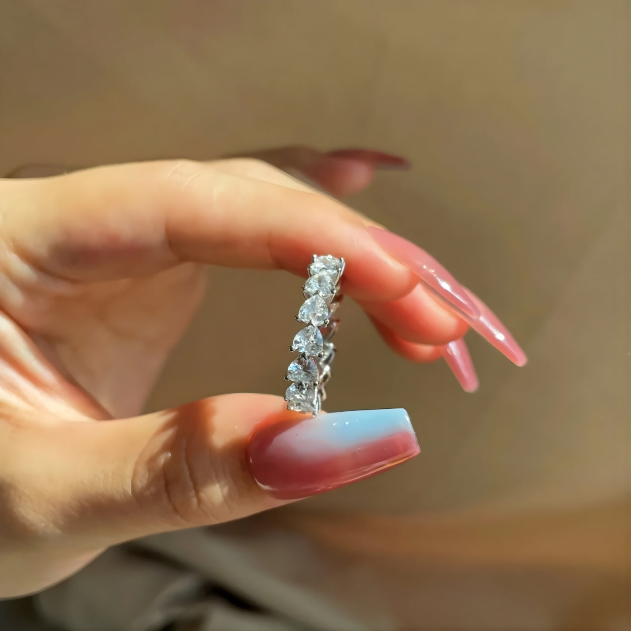 Heart Balance Zircon Ring