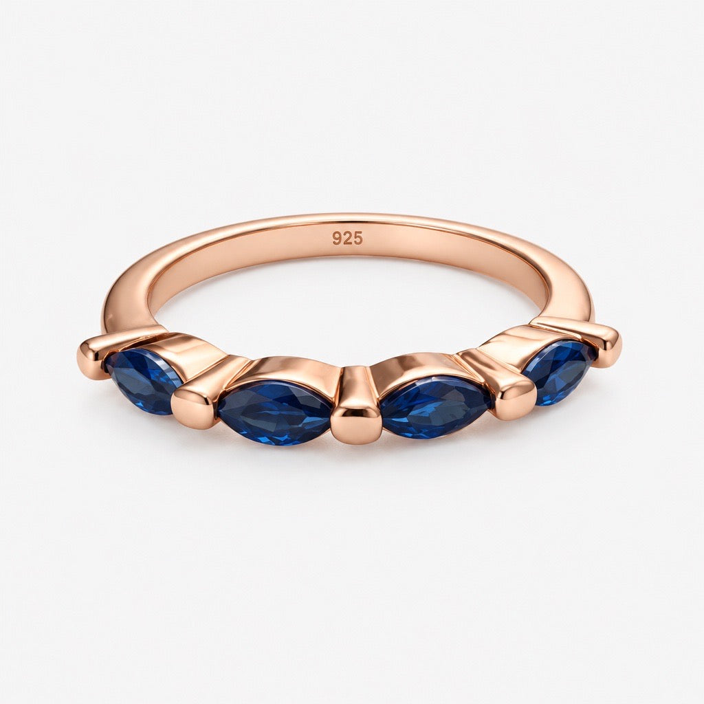 Infinity Spark Sapphire Ring
