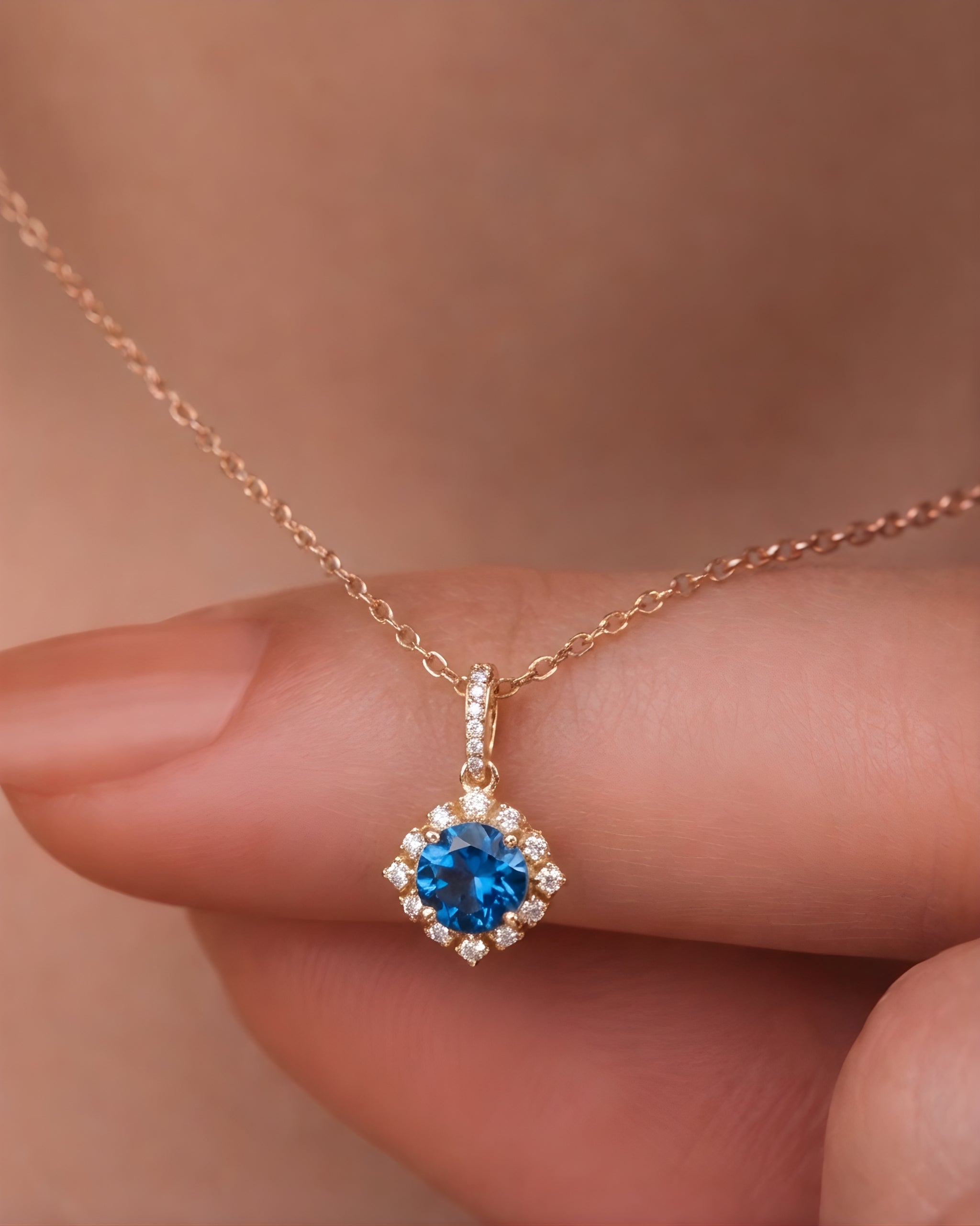 London Blue Topaz Necklace