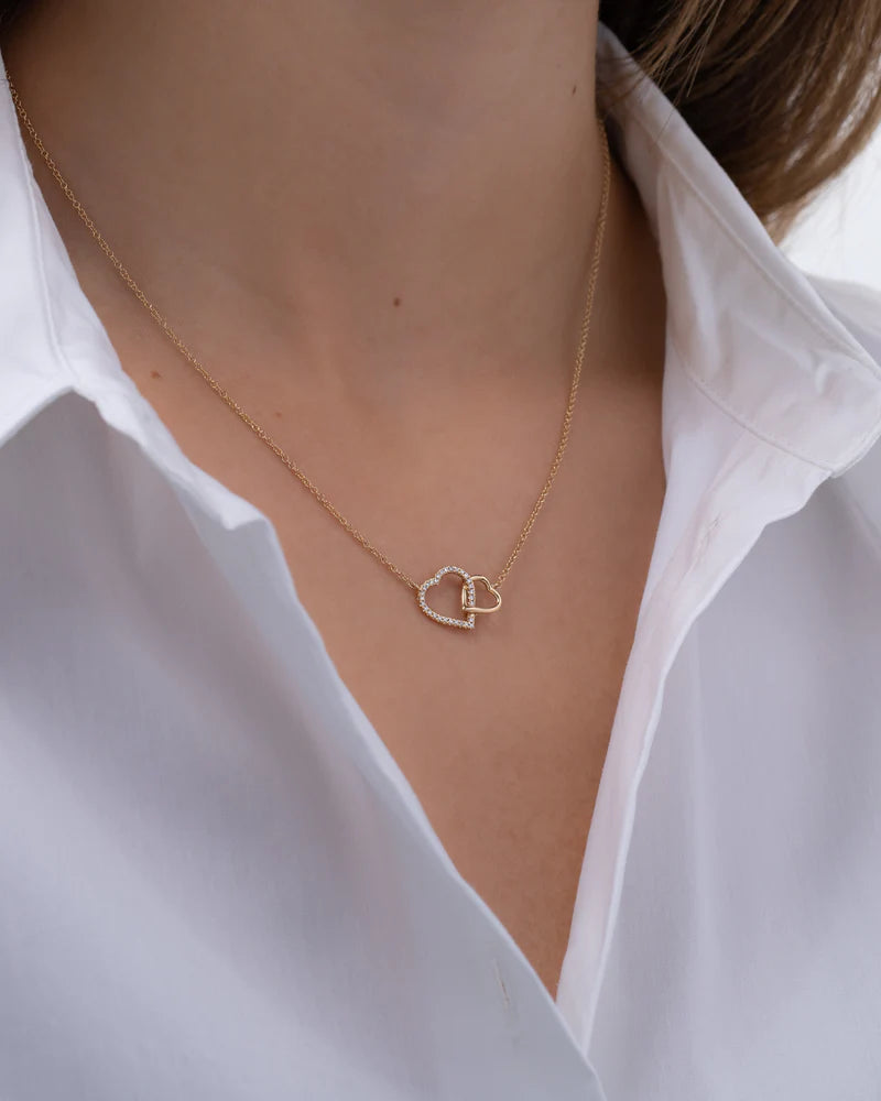 Open Hearts Necklace