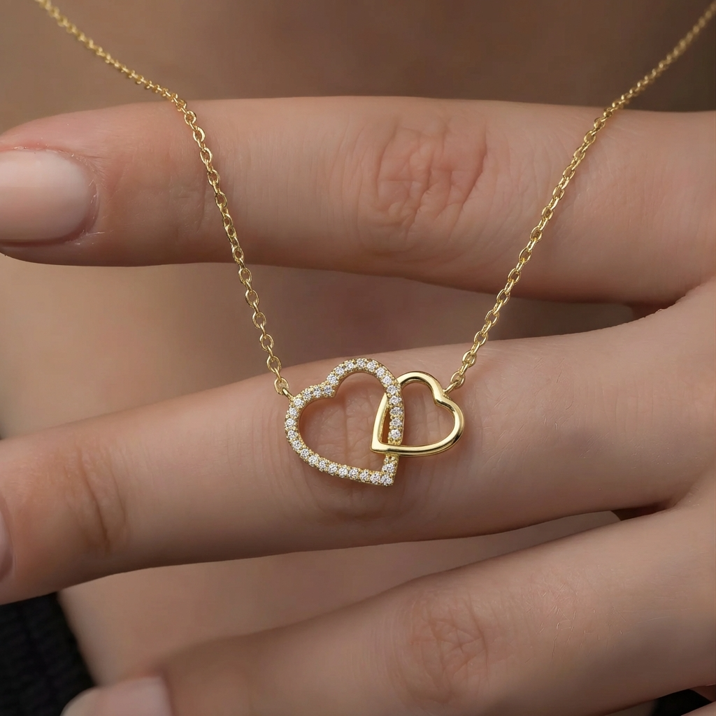 Open Hearts Necklace