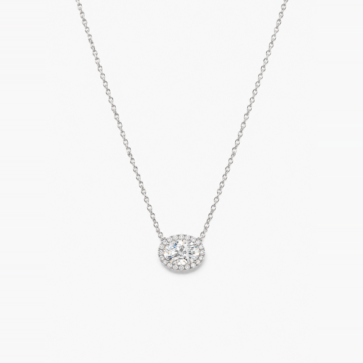 Oval Cut Zircon Stone Necklace