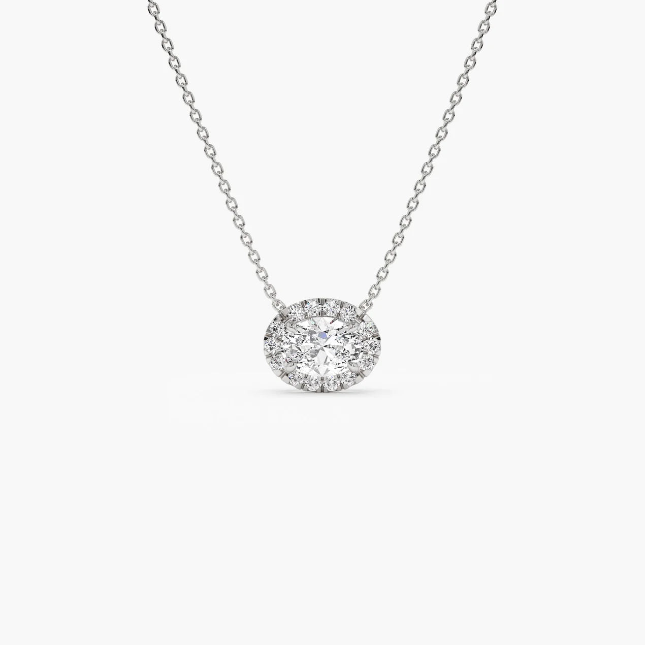 Oval Cut Zircon Stone Necklace