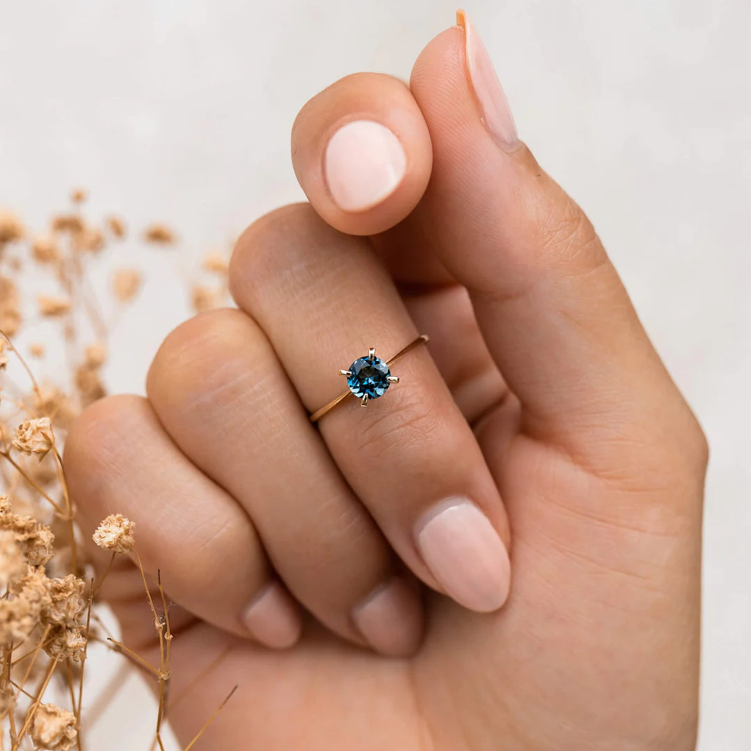 Blue Halo London Topaz Ring