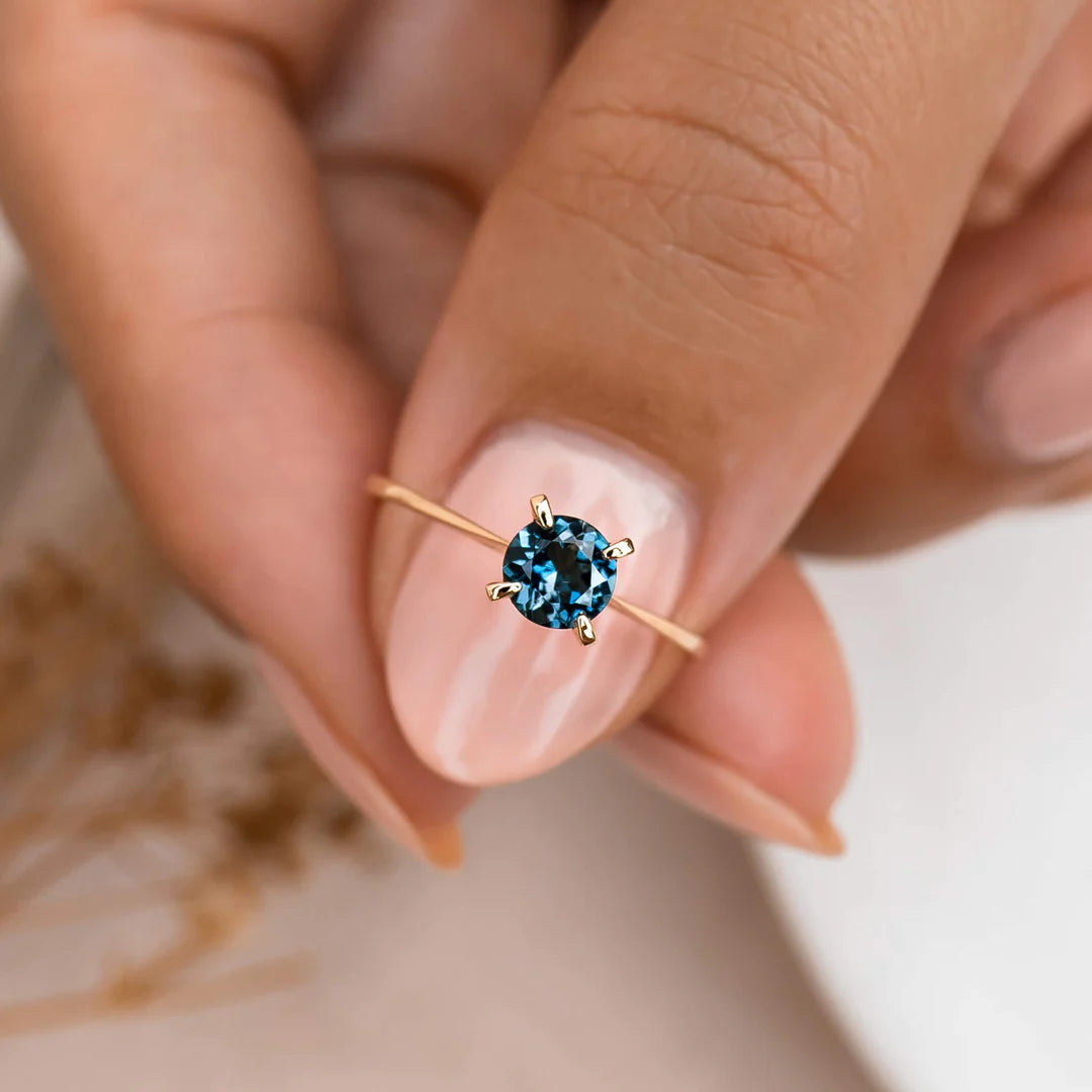 Blue Halo London Topaz Ring