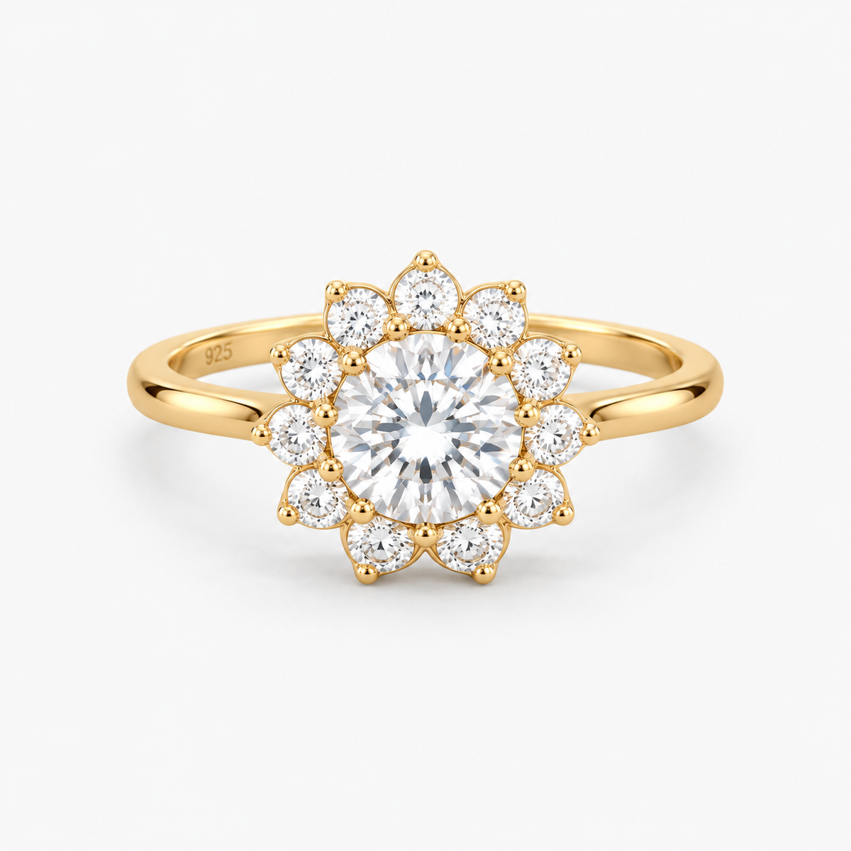 Crystal Bloom Zircon Ring