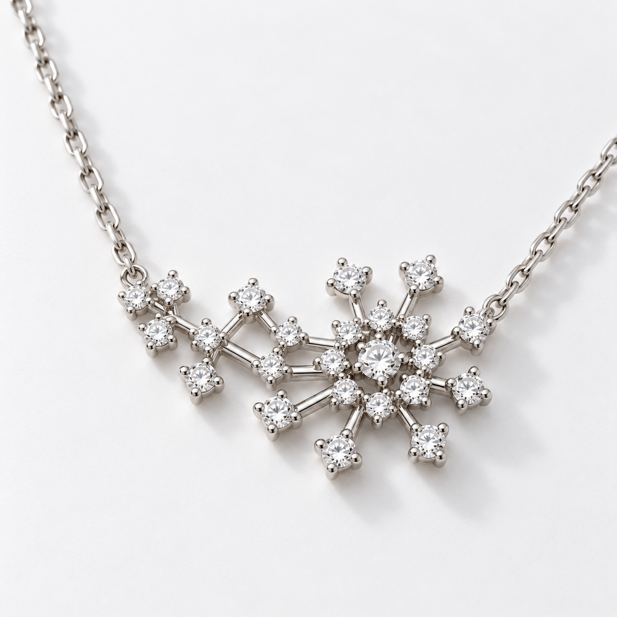 Round Zircon Stones Necklace