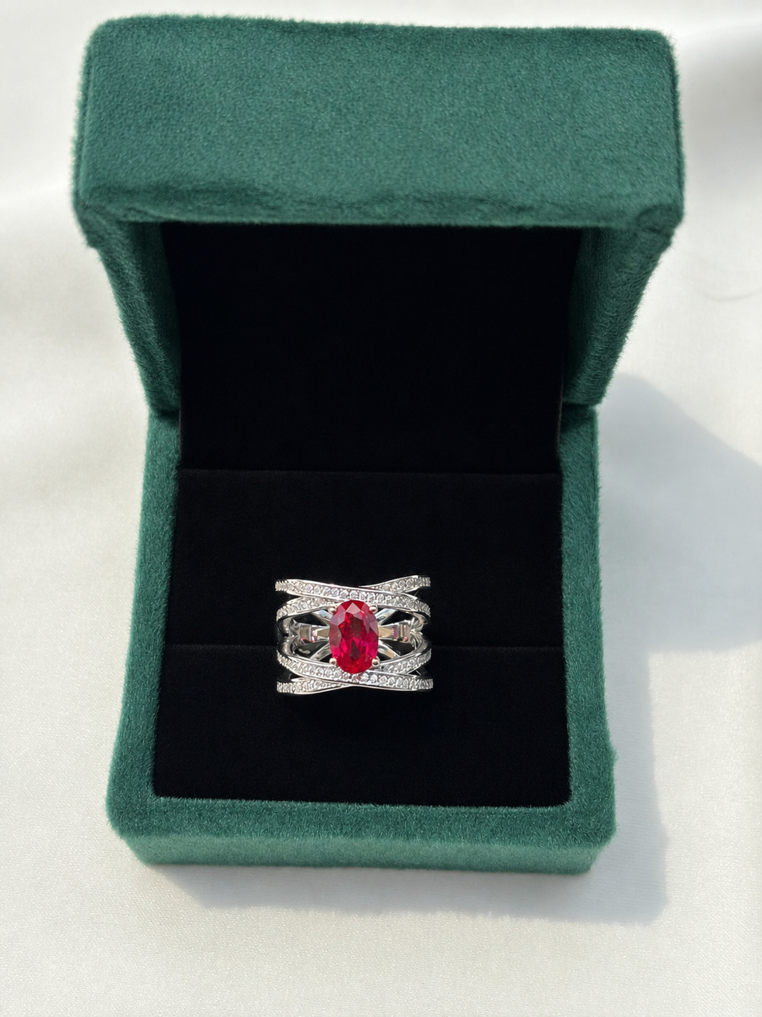 Royal Ruby Bloom Ring