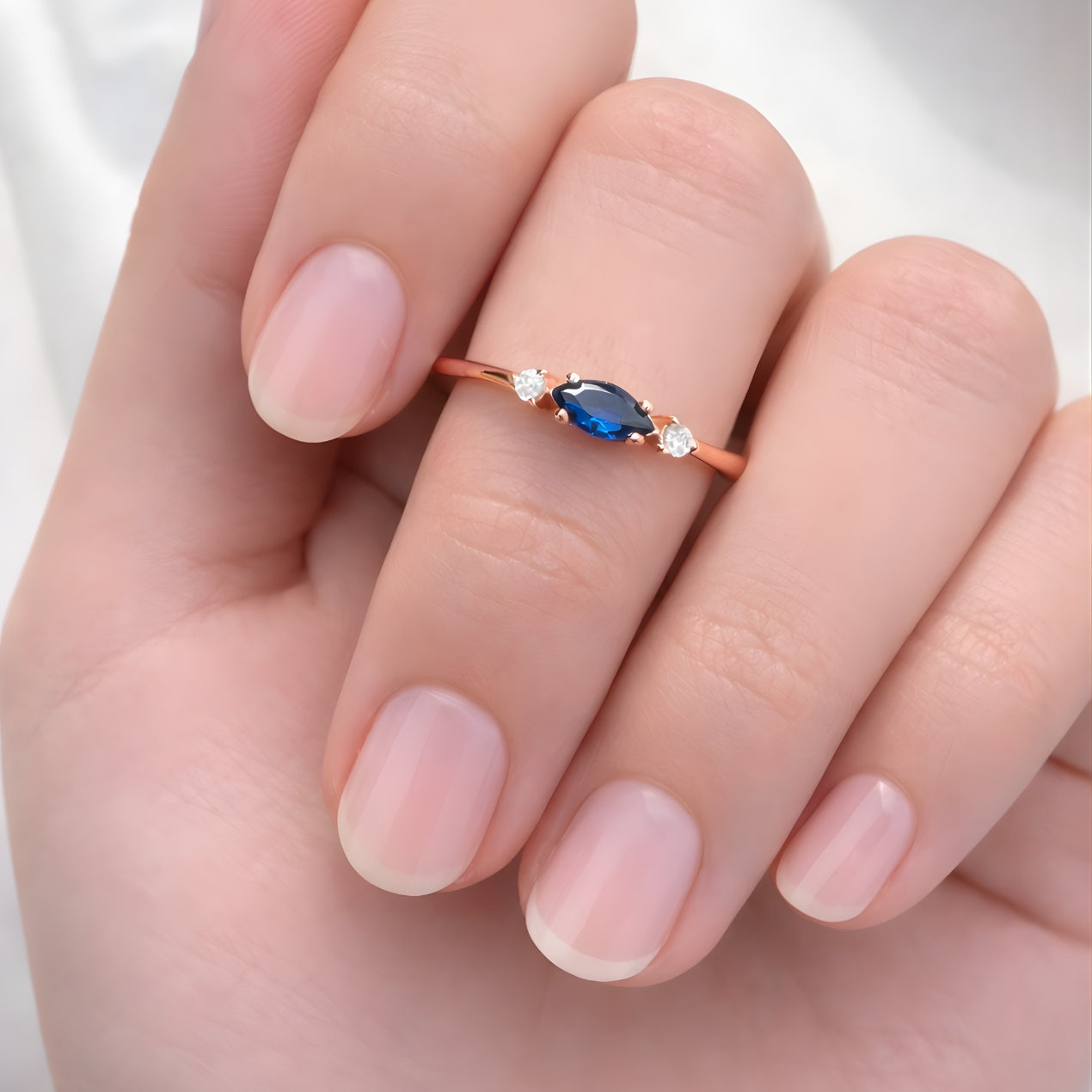 Ocean Hues Baguette Ring