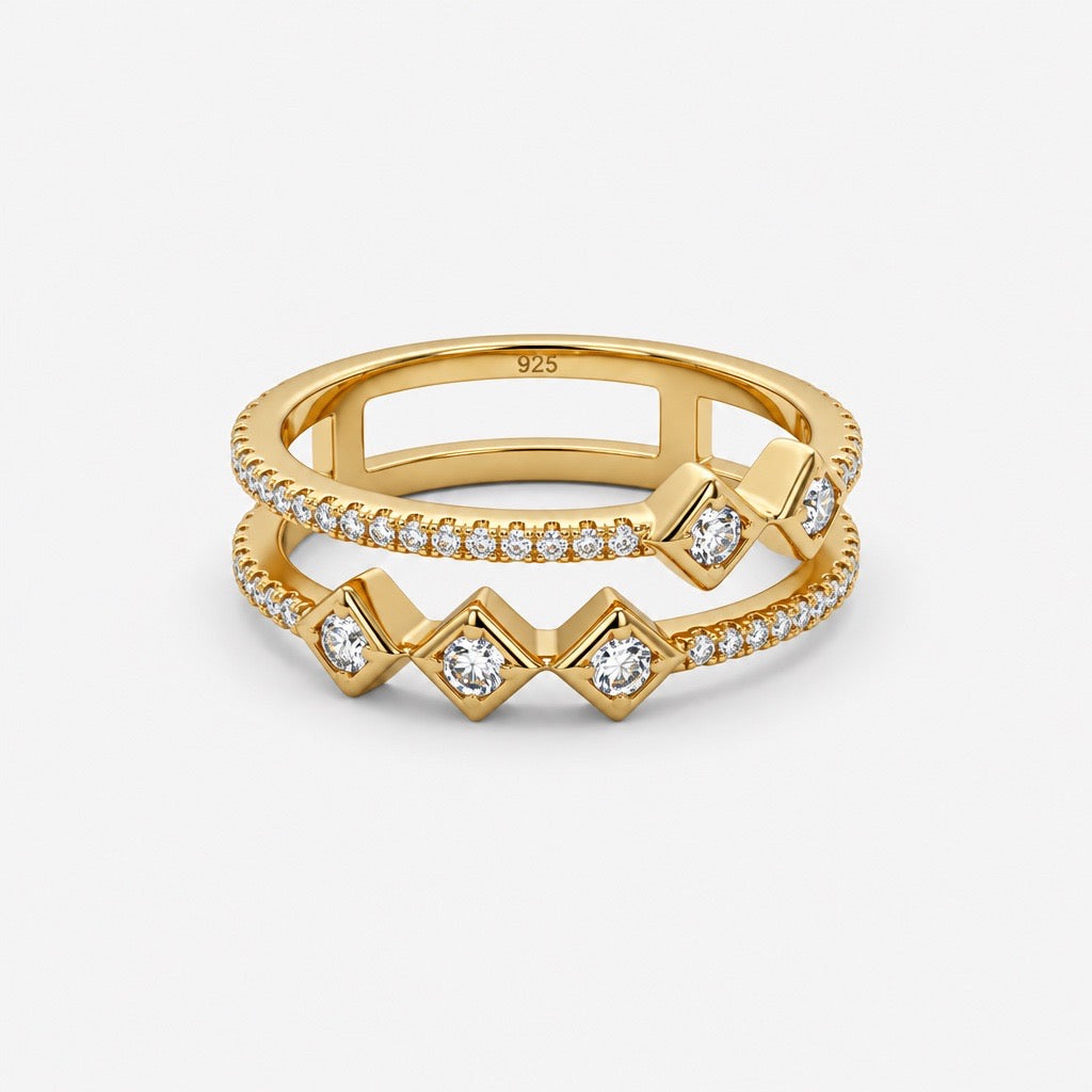 Asymmetrical Stacked Ring