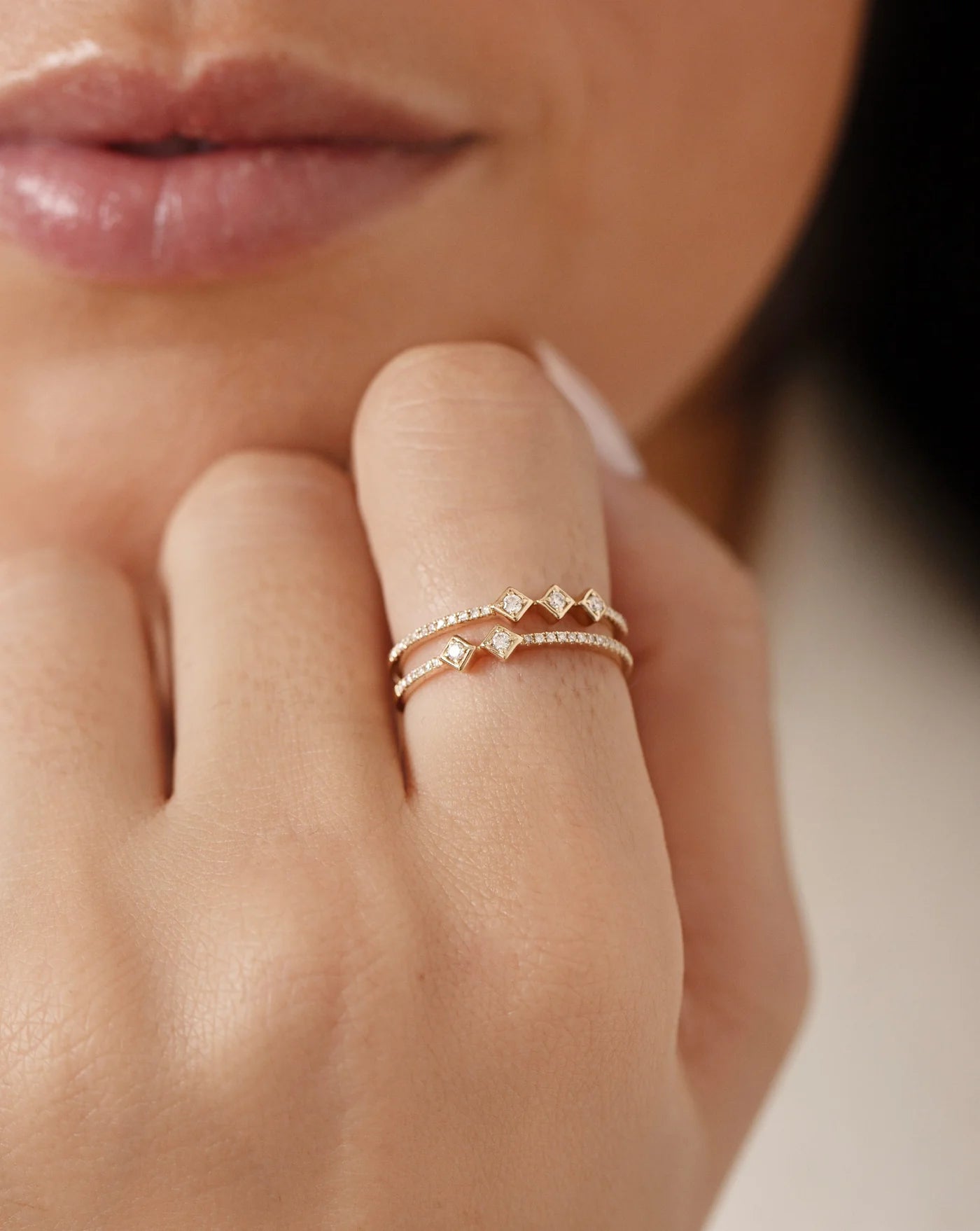 Asymmetrical Stacked Ring