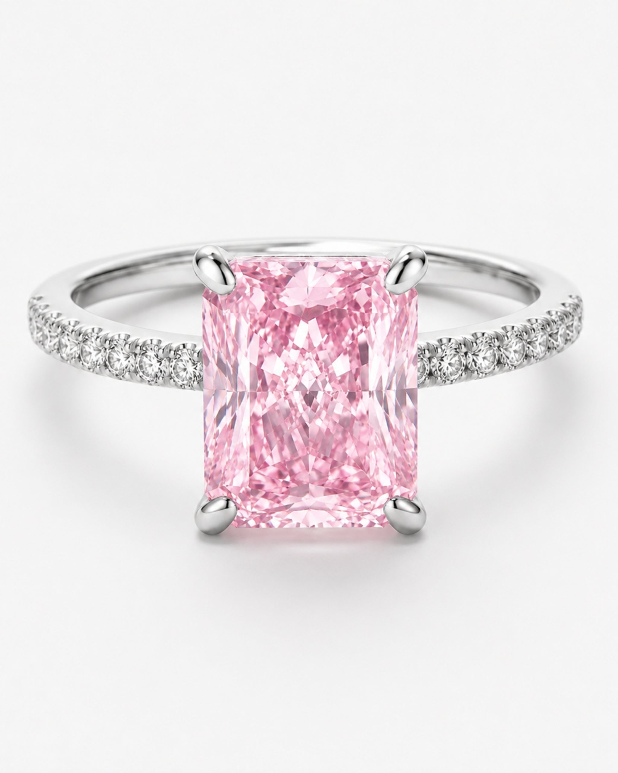 Crushed Ice Pink Stone Ring