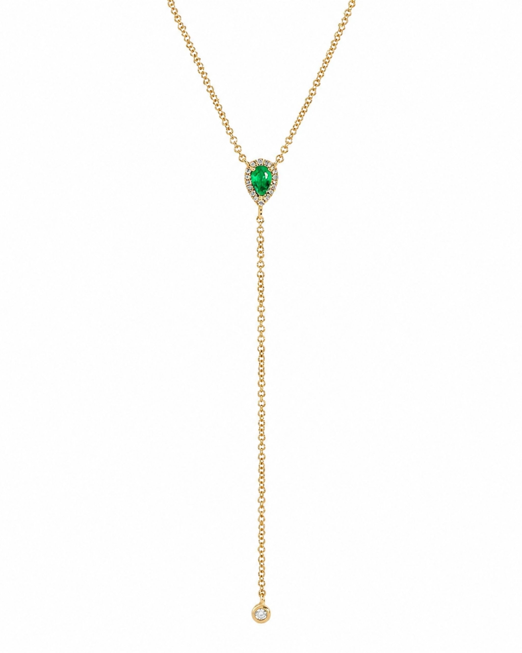 Emerald Drop Necklace
