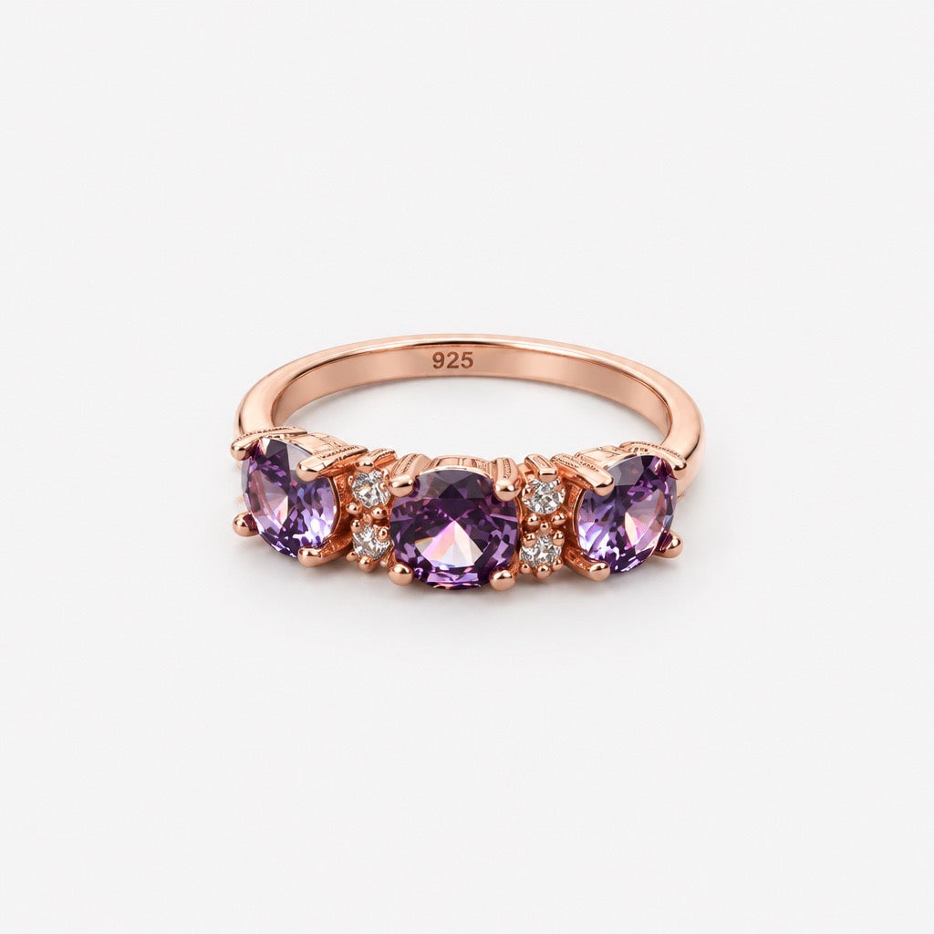 Violet Essence Amethyst Ring
