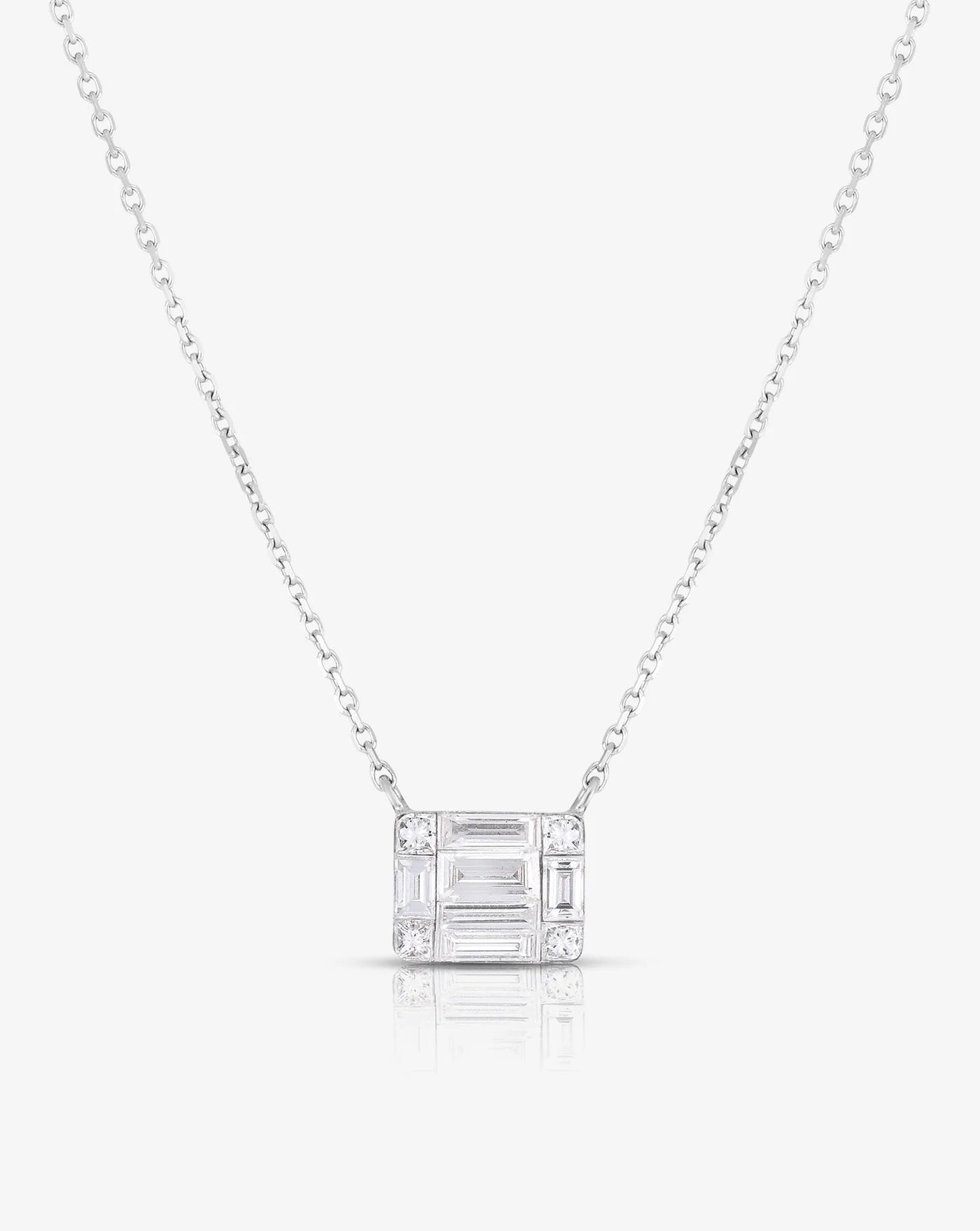 Large Emerald Illusion Necklace