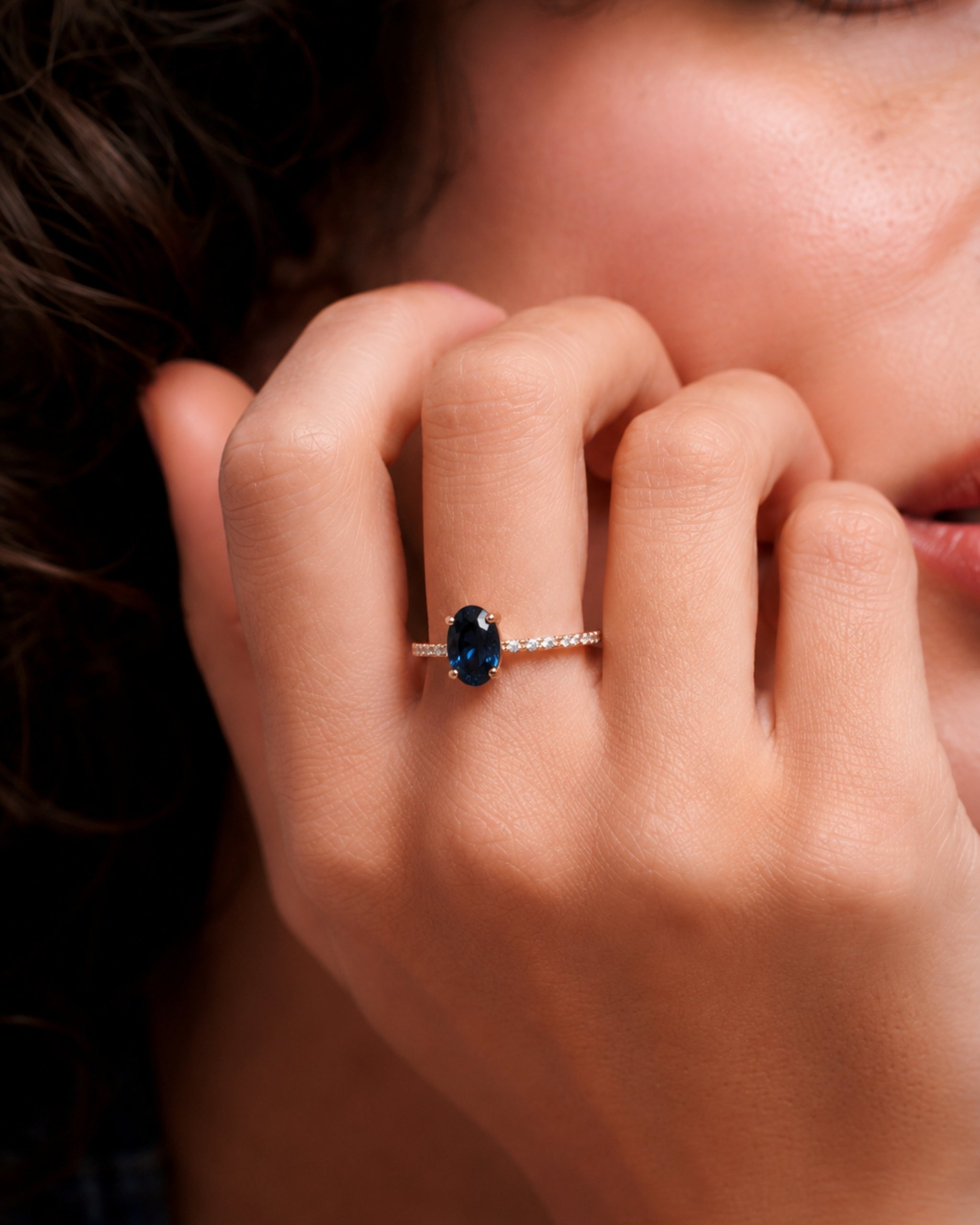 Twilight Glow Sapphire Ring