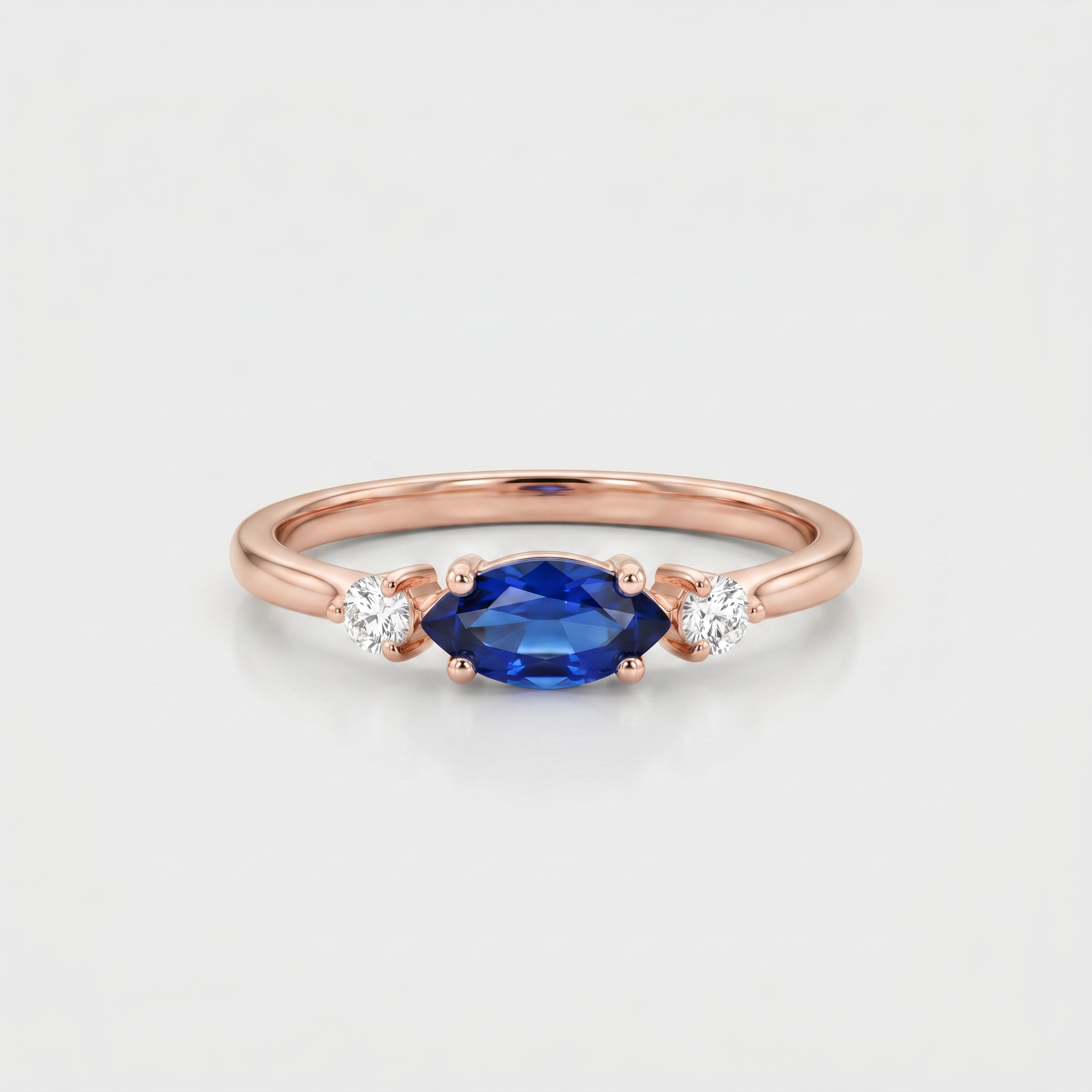 Ocean Hues Baguette Ring