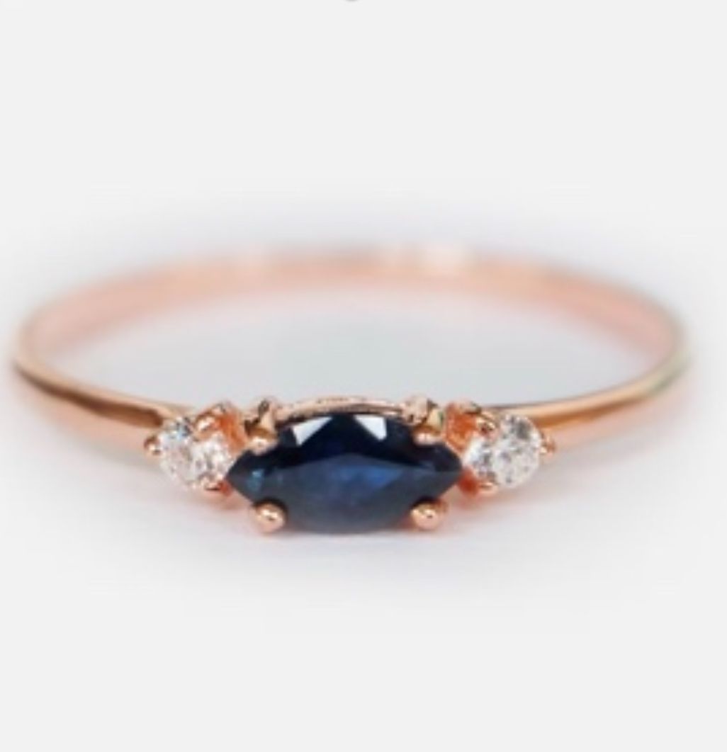 Ocean Hues Baguette Ring