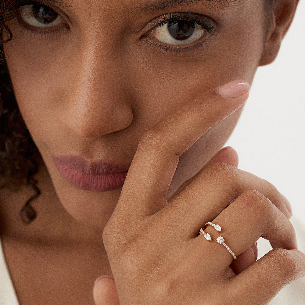 Open Horizon Marquise Ring