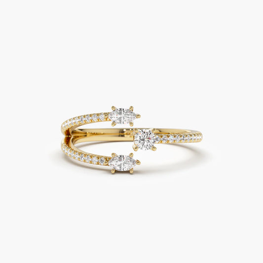 Open Horizon Marquise Ring