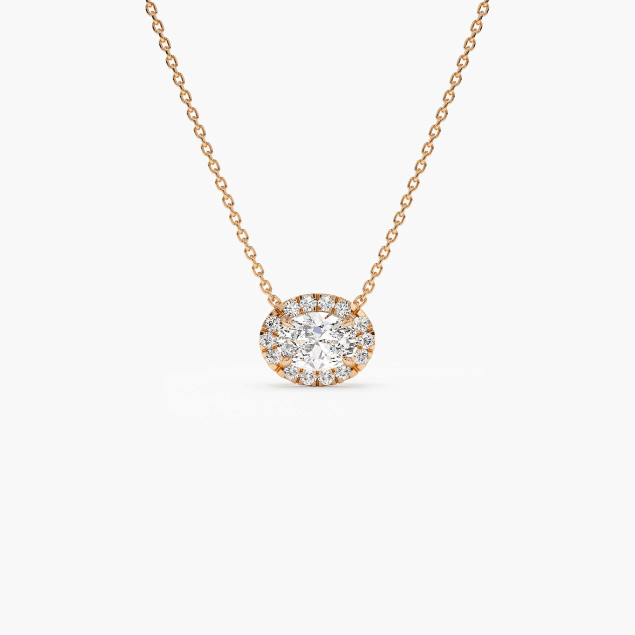 Oval Cut Zircon Stone Necklace