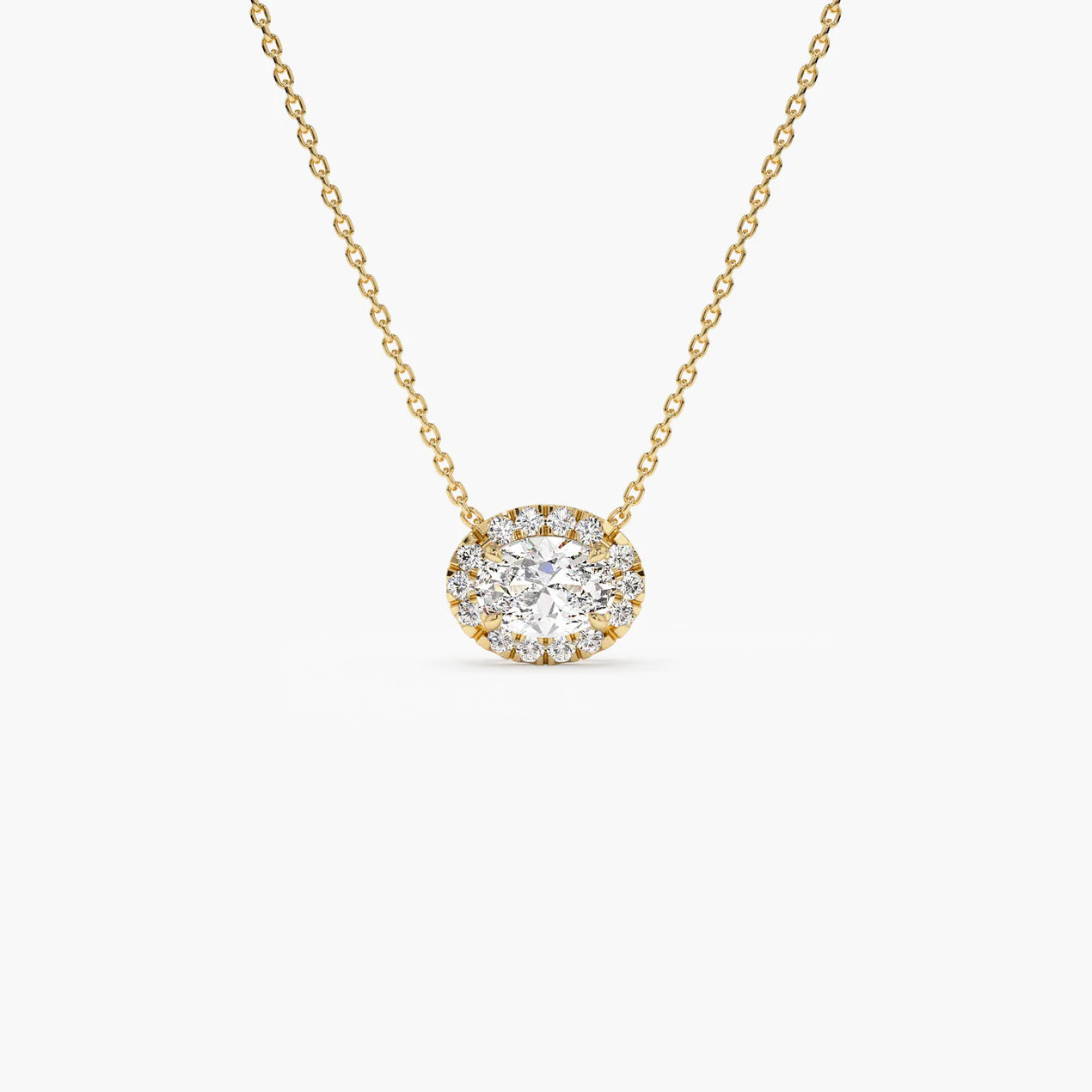 Oval Cut Zircon Stone Necklace