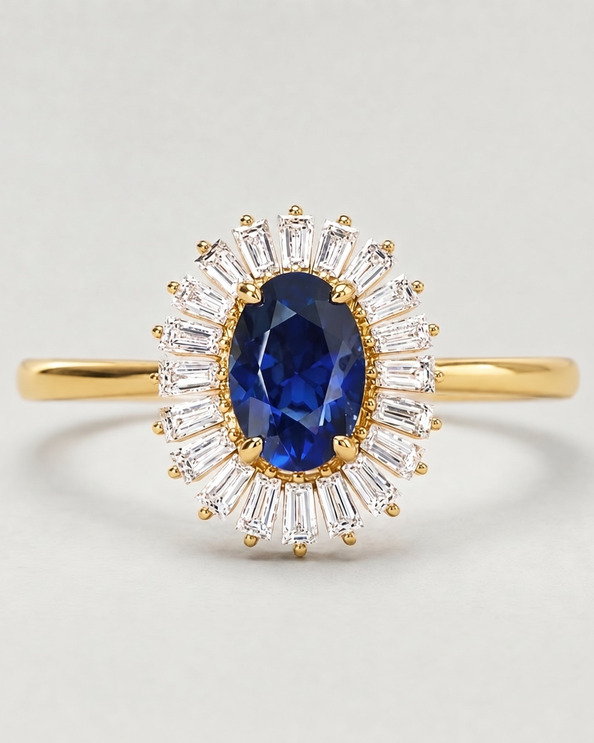 Celestial Spark Oval Ring