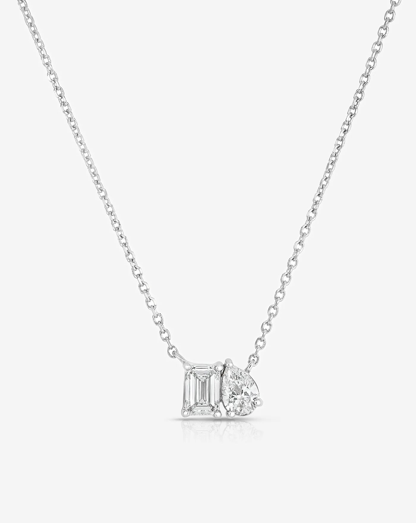 Pear & Emerald Cut Necklace