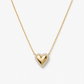 Puffed Heart Love Necklace