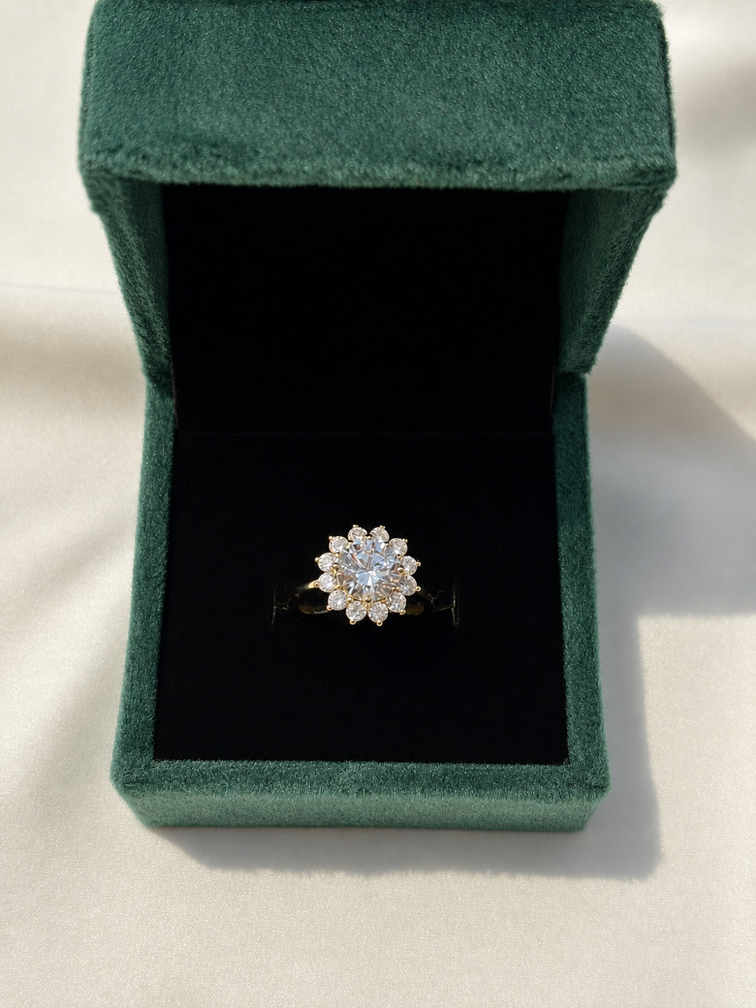 Crystal Bloom Zircon Ring