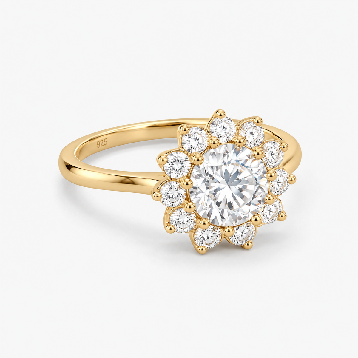 Crystal Bloom Zircon Ring