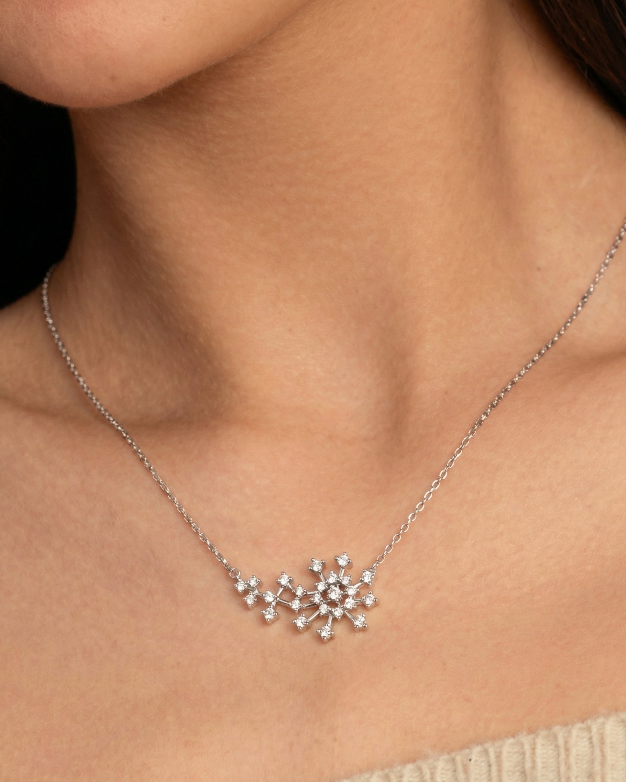 Round Zircon Stones Necklace