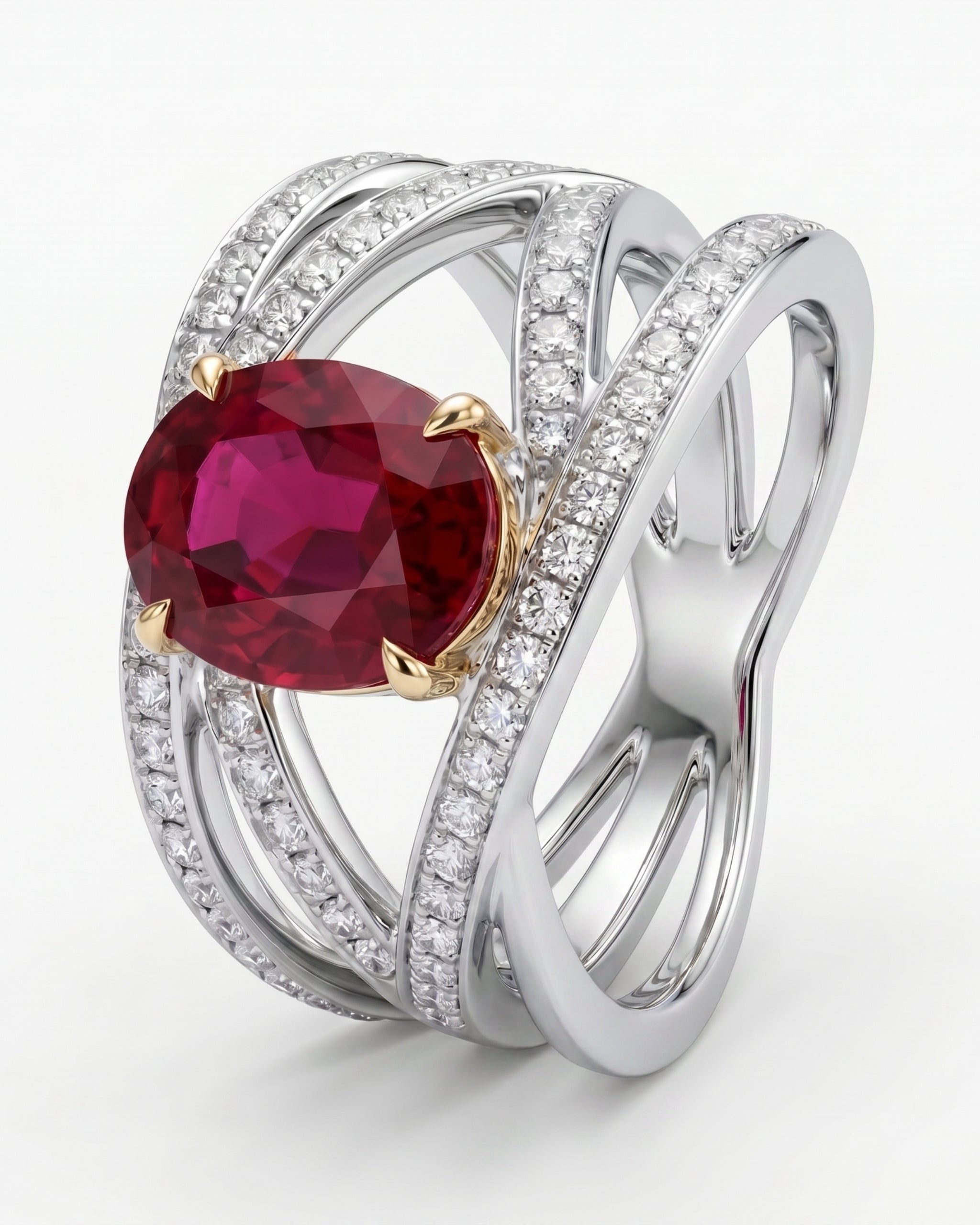 Royal Ruby Bloom Ring