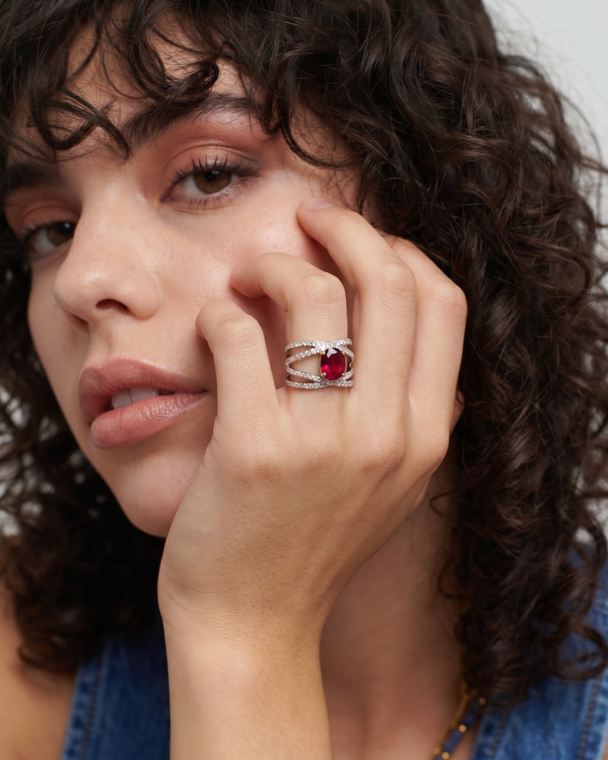 Royal Ruby Bloom Ring