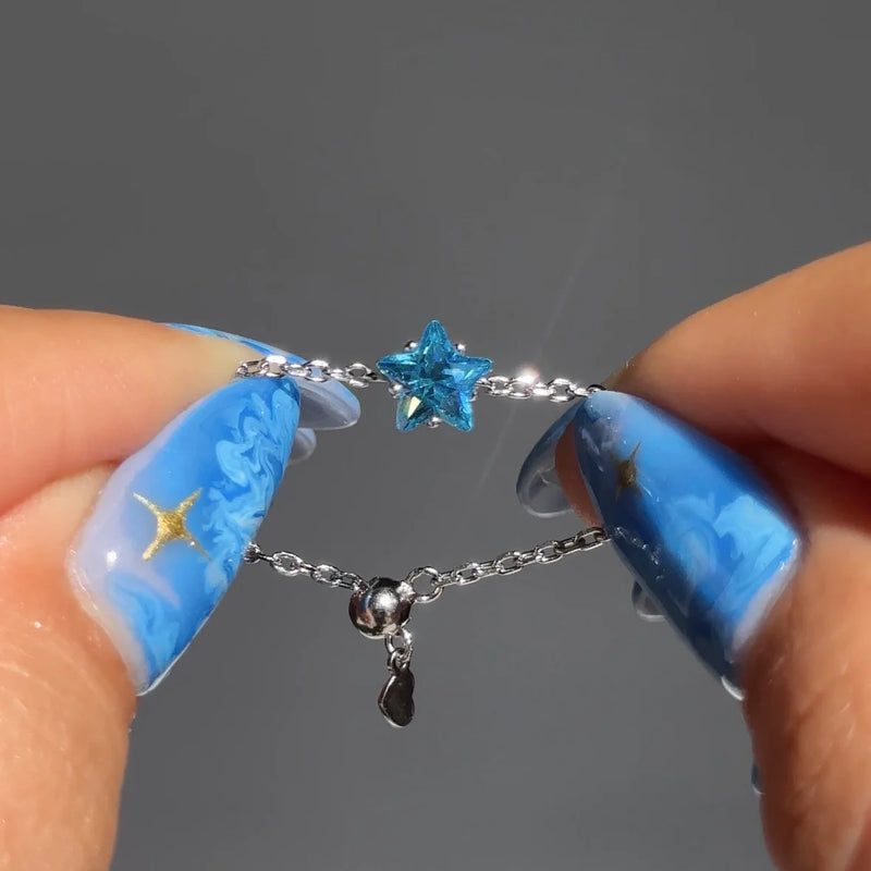 Star Chain Rings - Silver