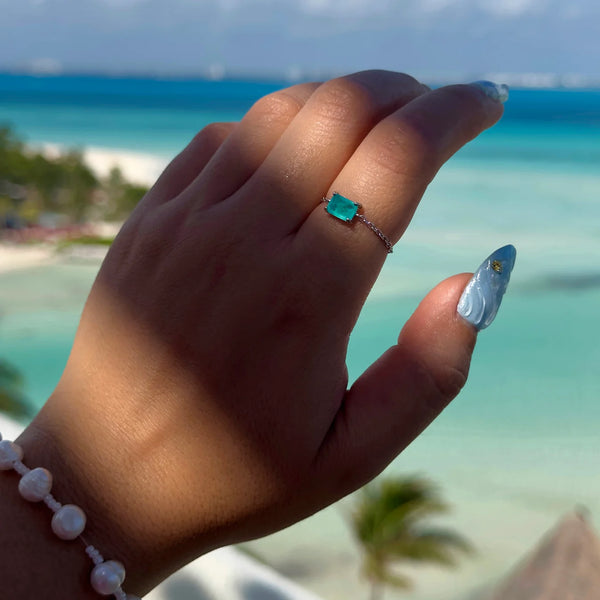 Green Tourmaline – Self-Love Adjustable Ring