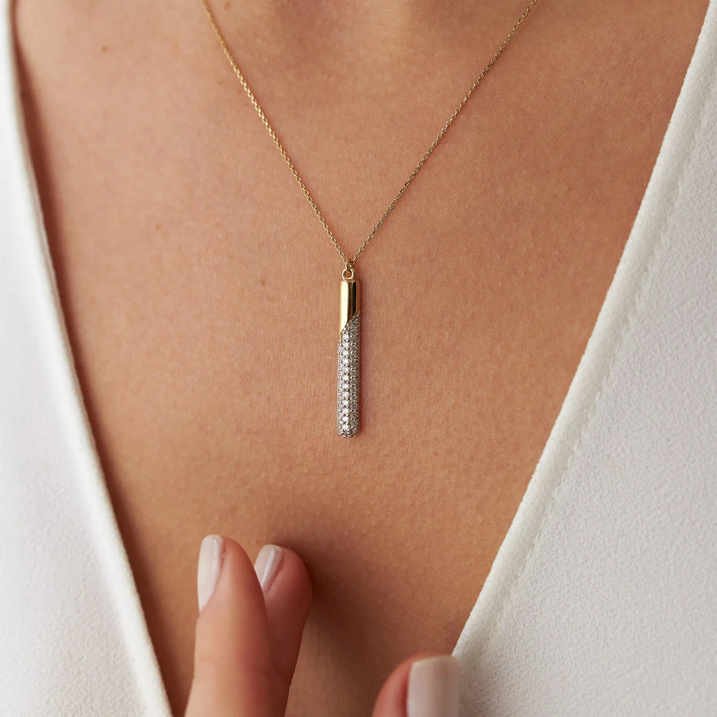 Vertical Bar Necklace