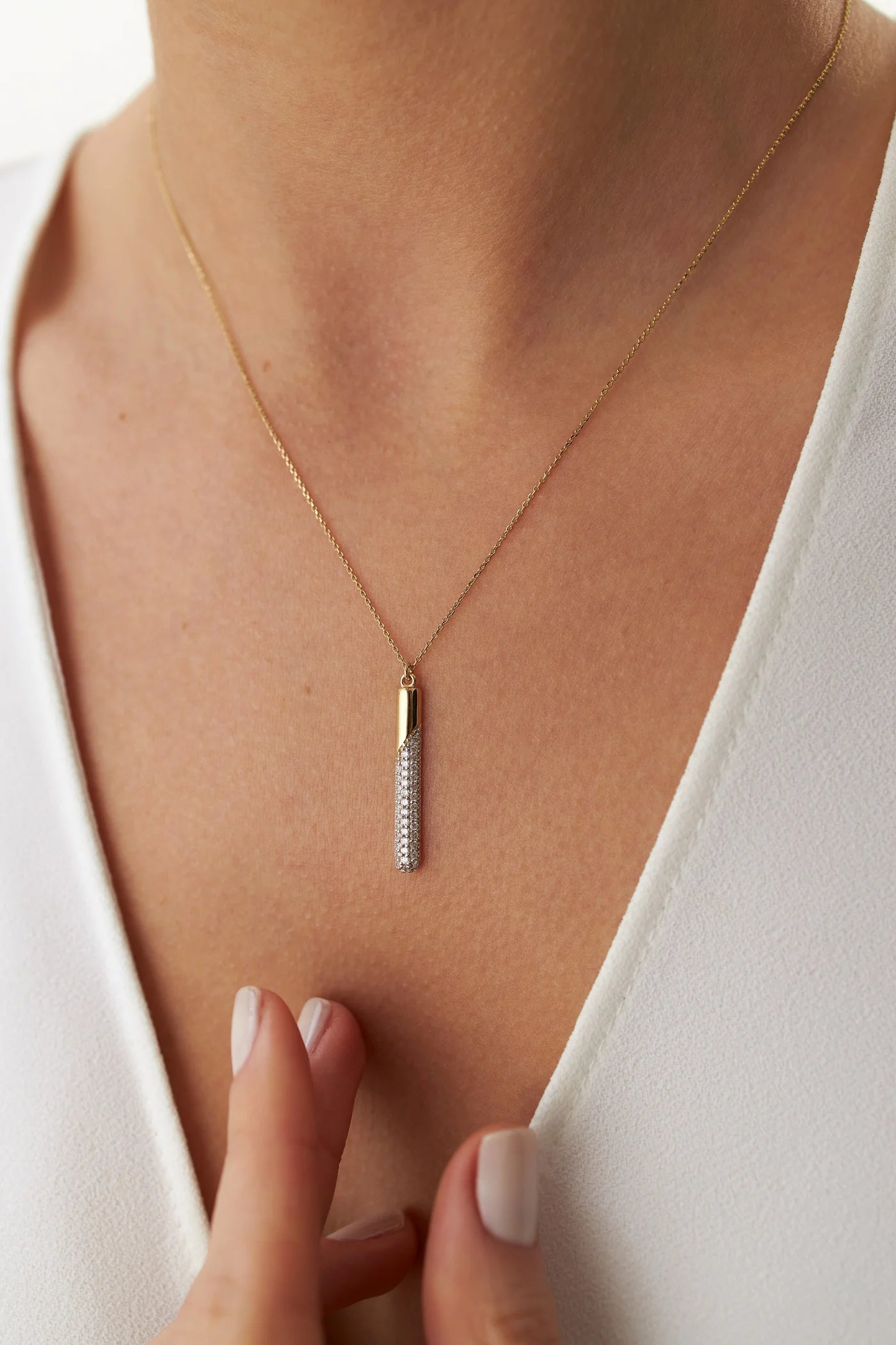 Vertical Bar Necklace